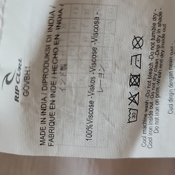 RIP CURL Women White Long Sleeve Button-Down Shirt S - Picture 8 of 10